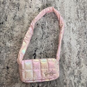Elegant Pink Quilted Shoulder Bag Jessica Simpson